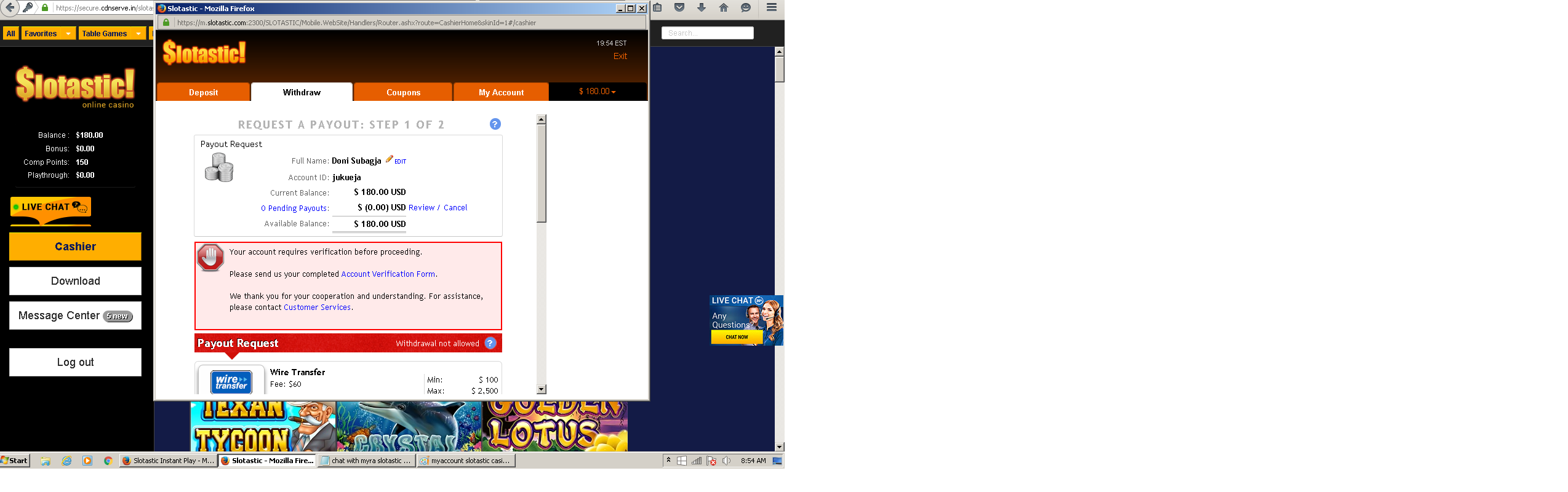 over 2 weeks wait verifications account but this casino give fake hope.png