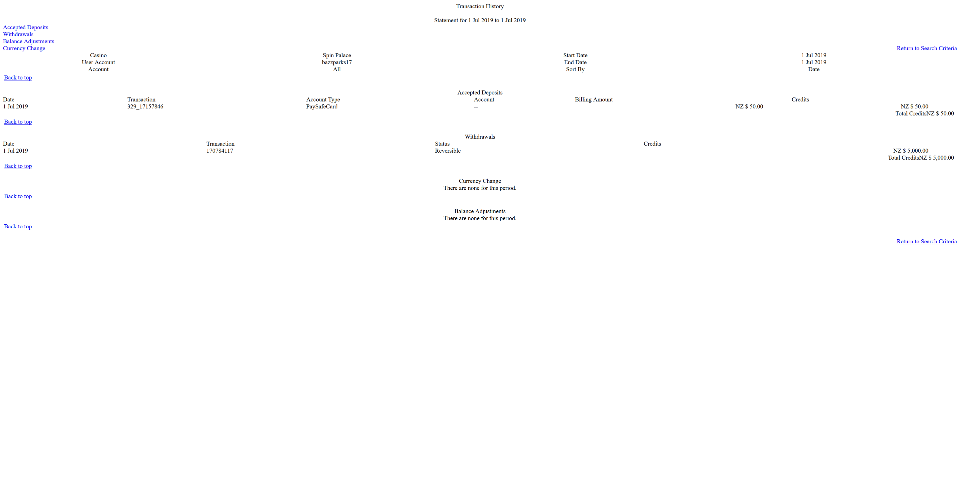 spin palace transaction statement.png