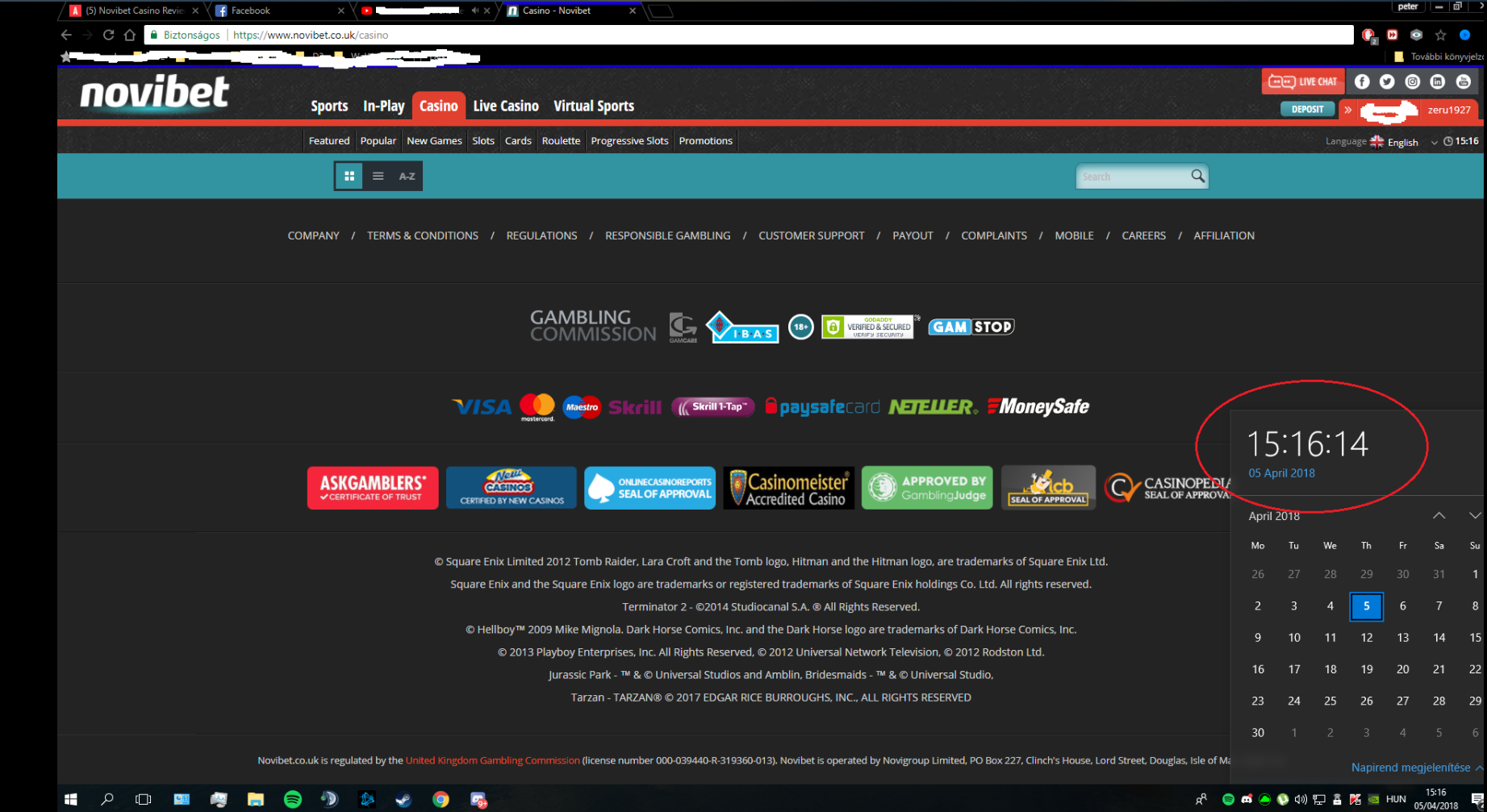 Novibet Casino - Offline for the 2nd day, slots are unplayable ...