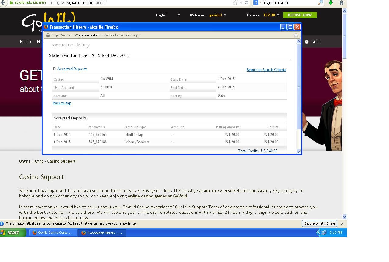 my depsoit statement 40 at go wild casino.JPG