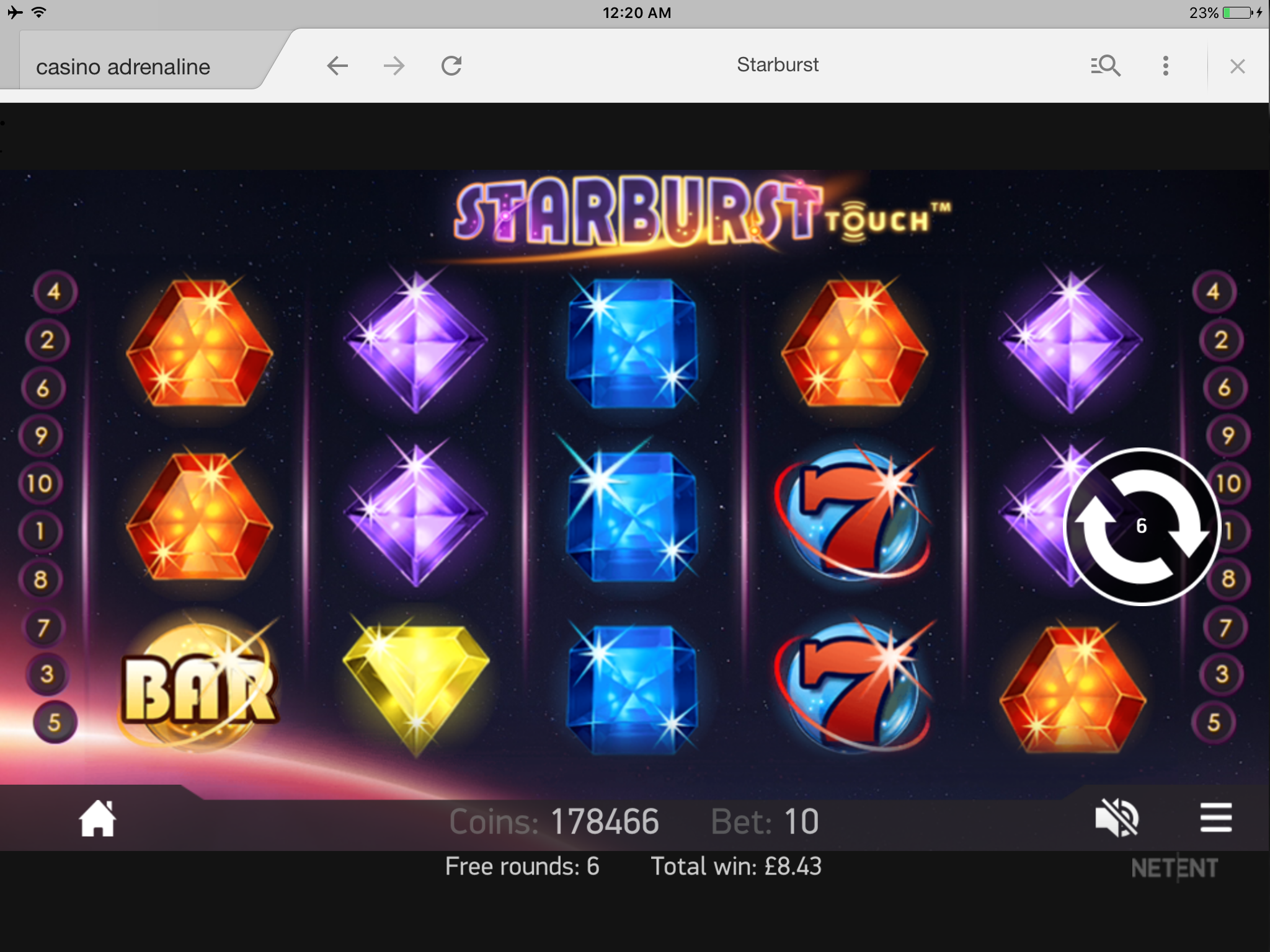 starburst playing free spins beofre withdrawal.png