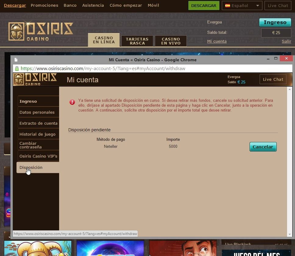 Website screenshot showing 5.000  withdrawal request.jpg