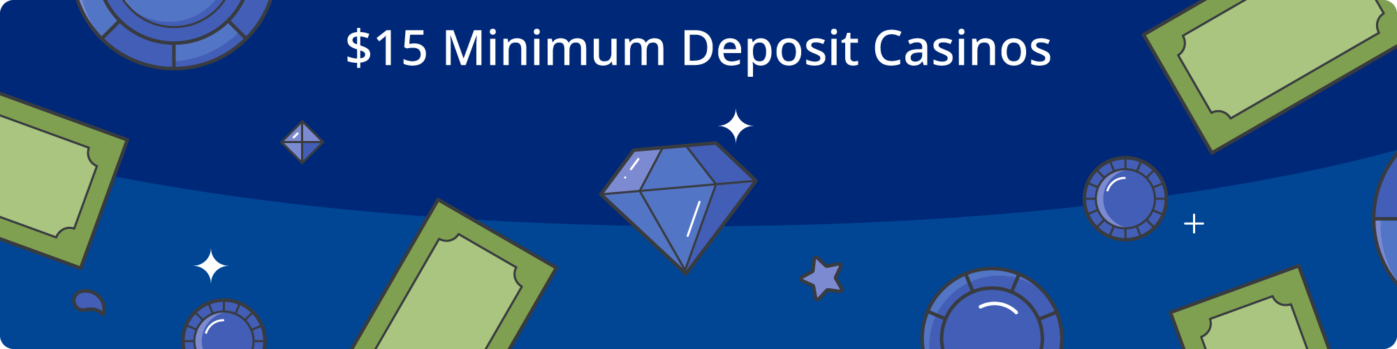 onine gambling platforms with $15 minimum deposit bonuses