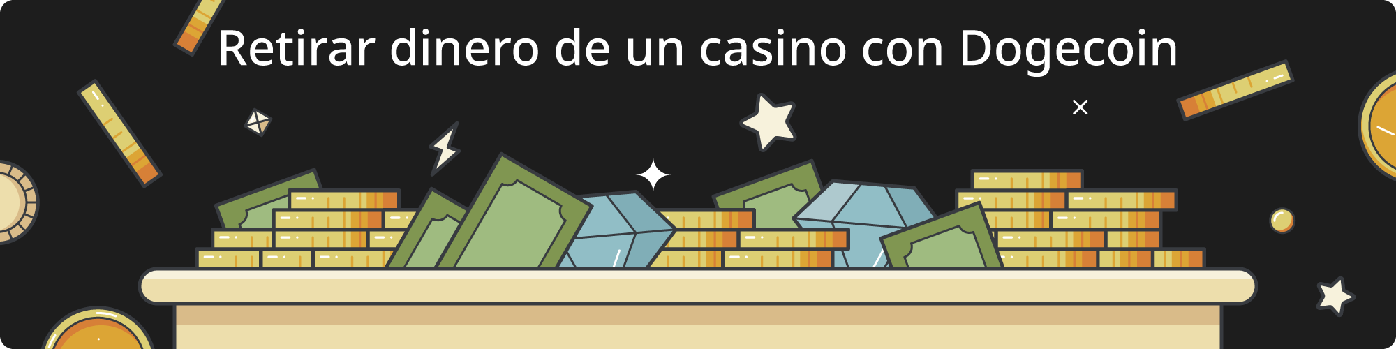 Cómo retirar dinero de un casino online con Dogecoin