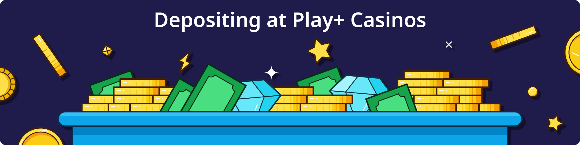 Depositing at Play+ Casinos