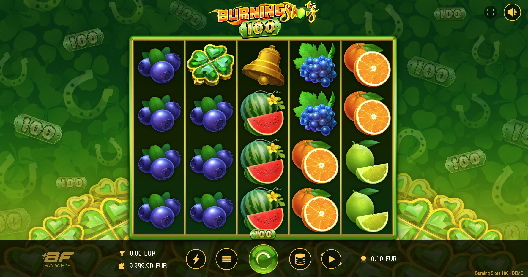 Burning Slots 100 Slot