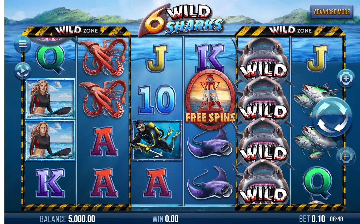 Slot 6 Wild Sharks