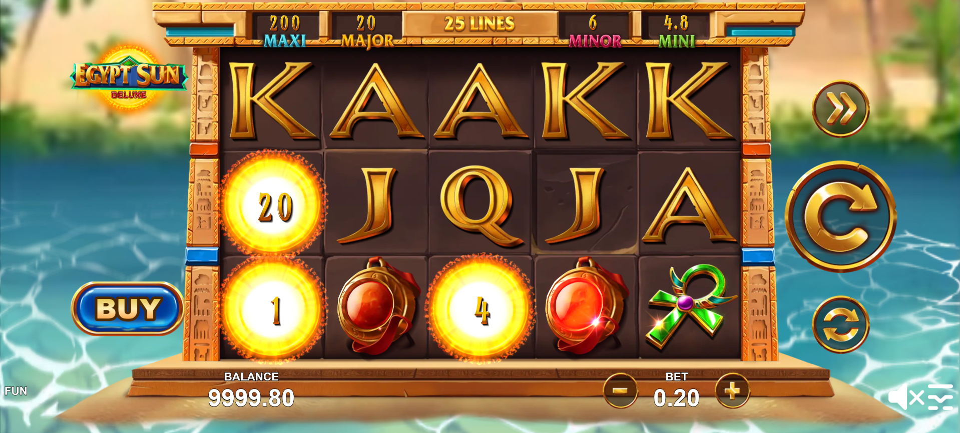 Egypt Sun Deluxe Slot