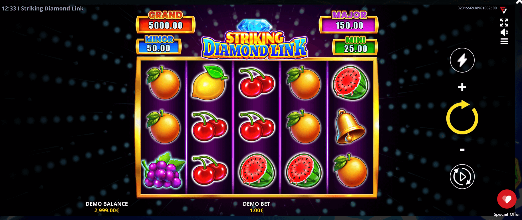 Caça-níquel Striking Diamond Link