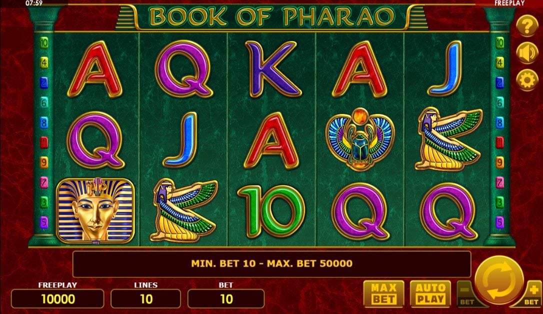 Tragamonedas Book of Pharao