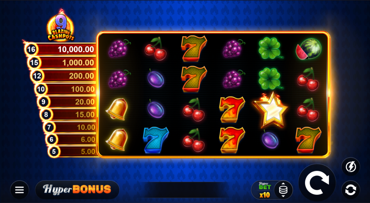 9 Blazing Cashpots Slot