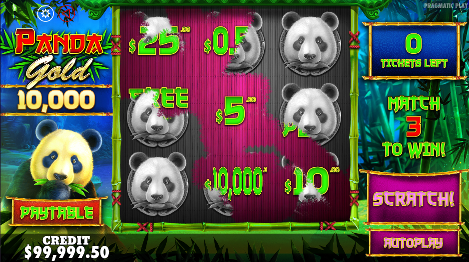 tragamonedas Panda Gold Scratchcard