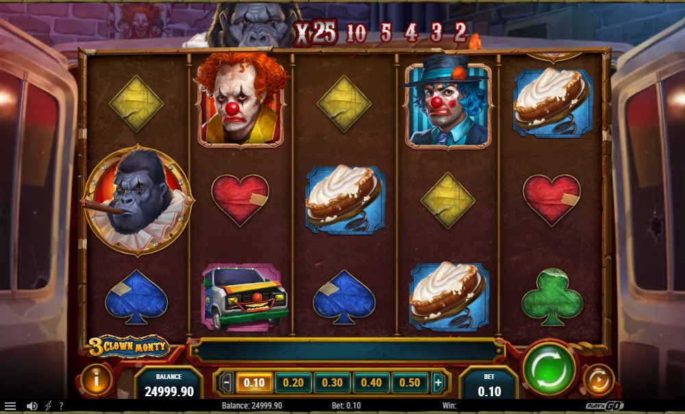 3 Clown Monty II Slot