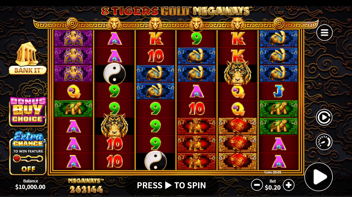 8 Tigers Gold™ Megaways™ Slot