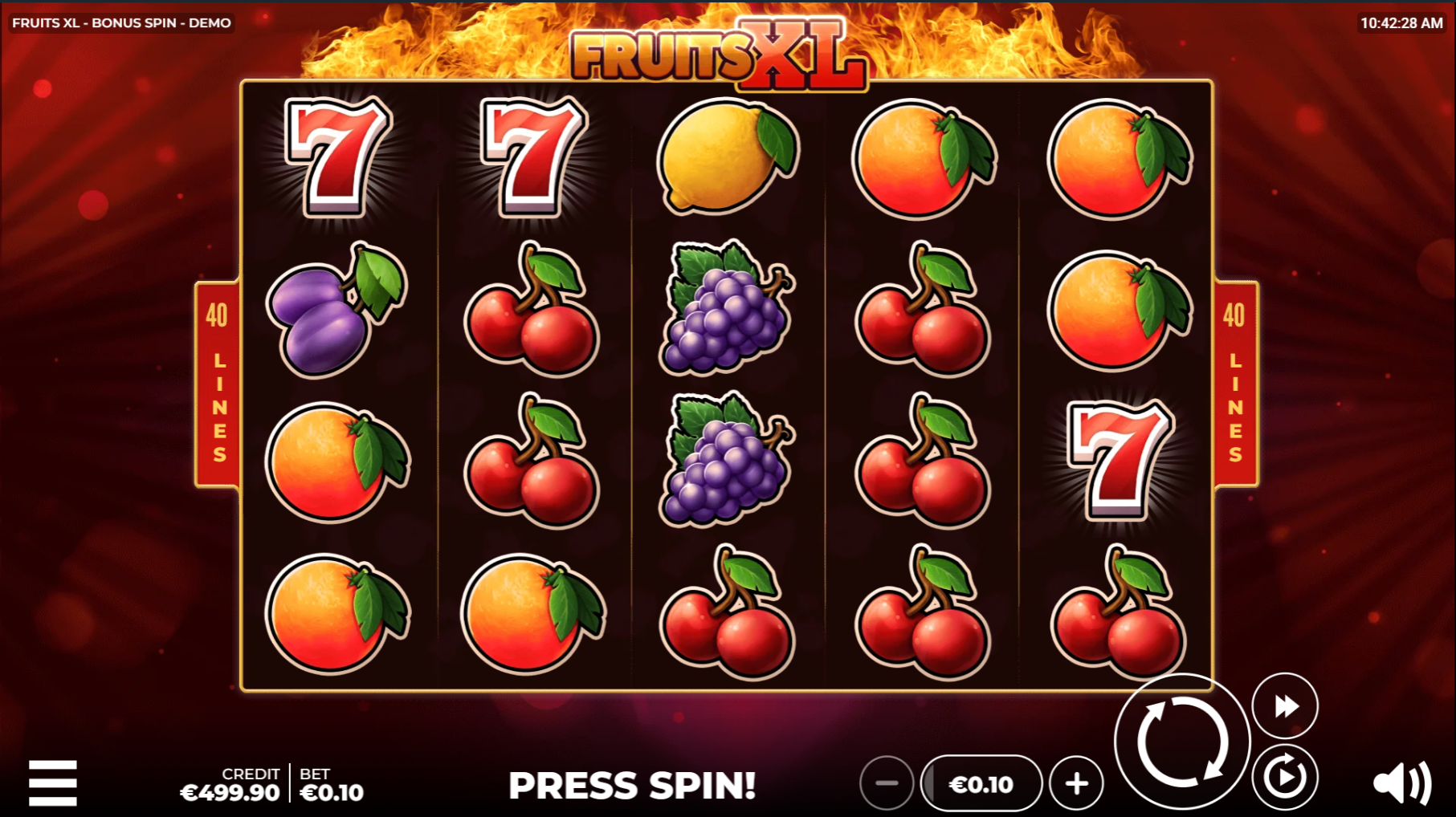 Fruits XL Bonus Spin Slot