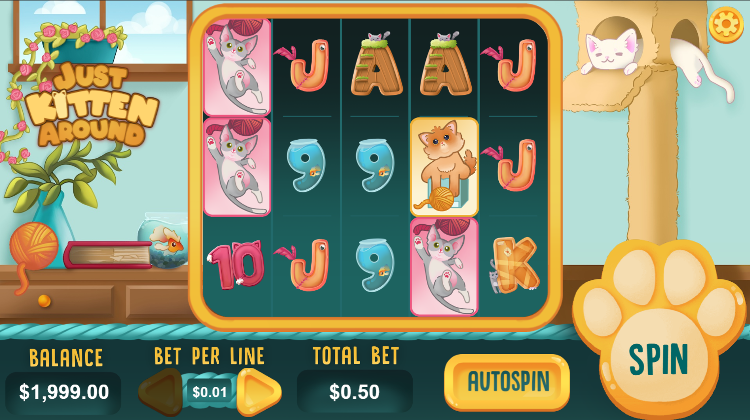 DraftKings Just Kitten Around Slot