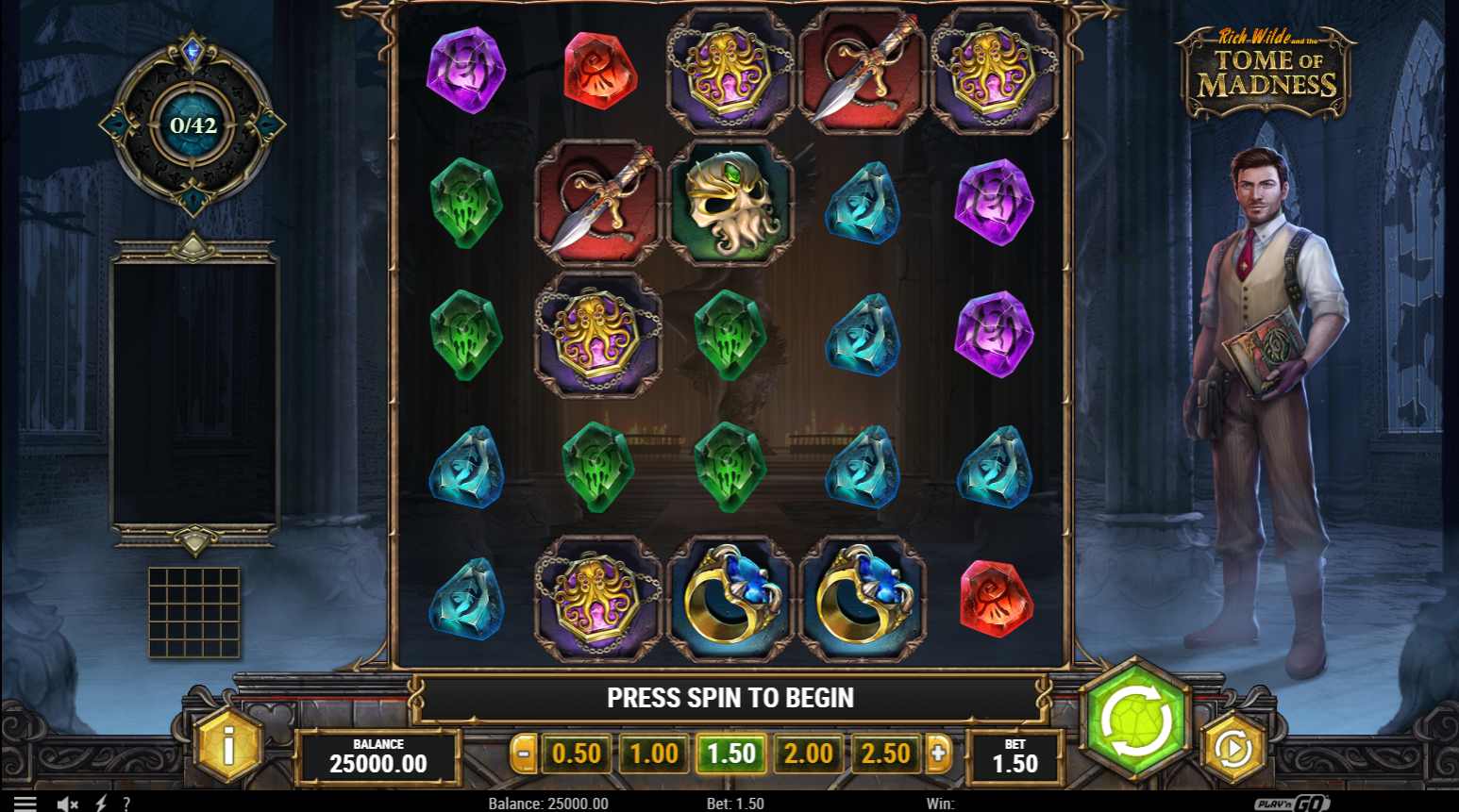 Rich Wilde and the Tome of Madness Slot
