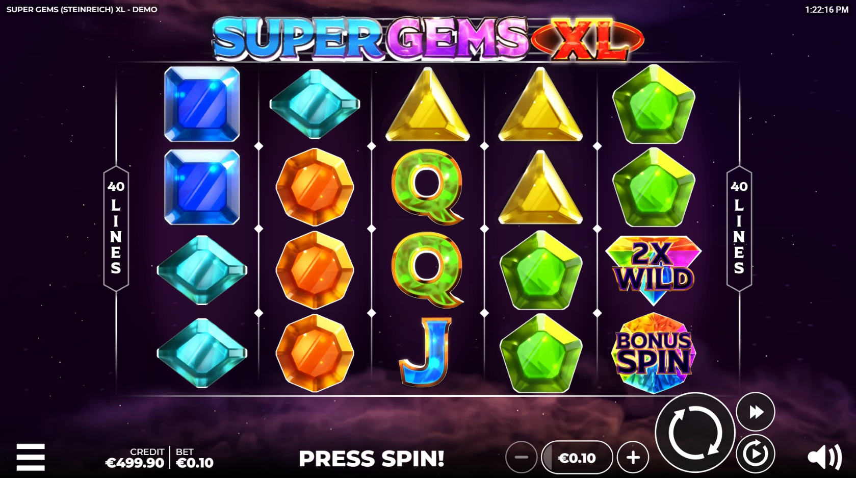 Super Gems XL (Steinreich XL) Slot