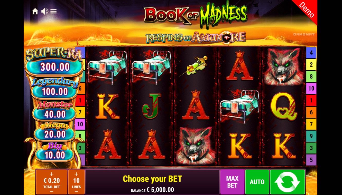 Book of Madness Respins of Amun-Ra