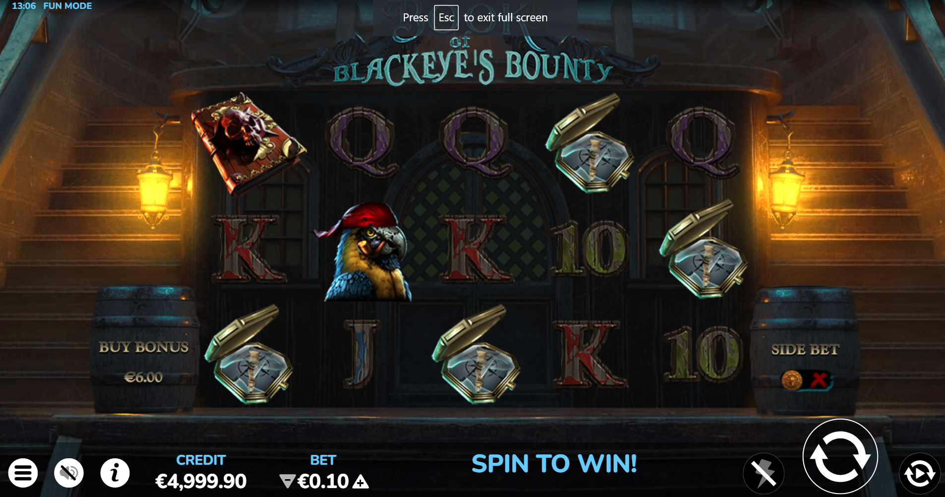Book of Blackeye's Bounty Slot