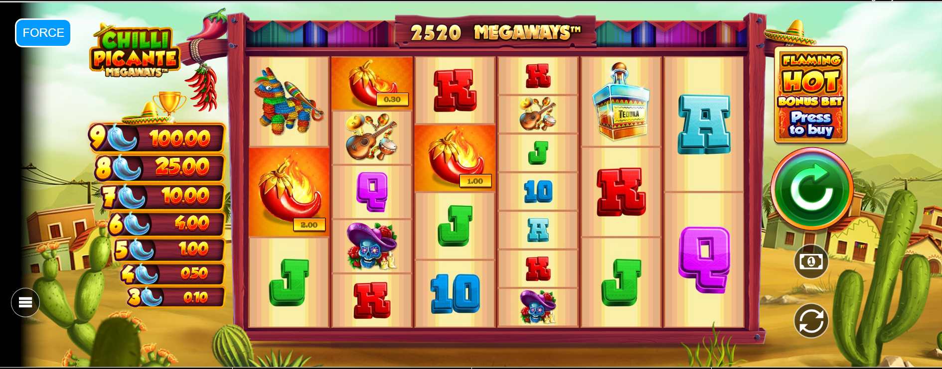 Slot Chilli Picante Megaways