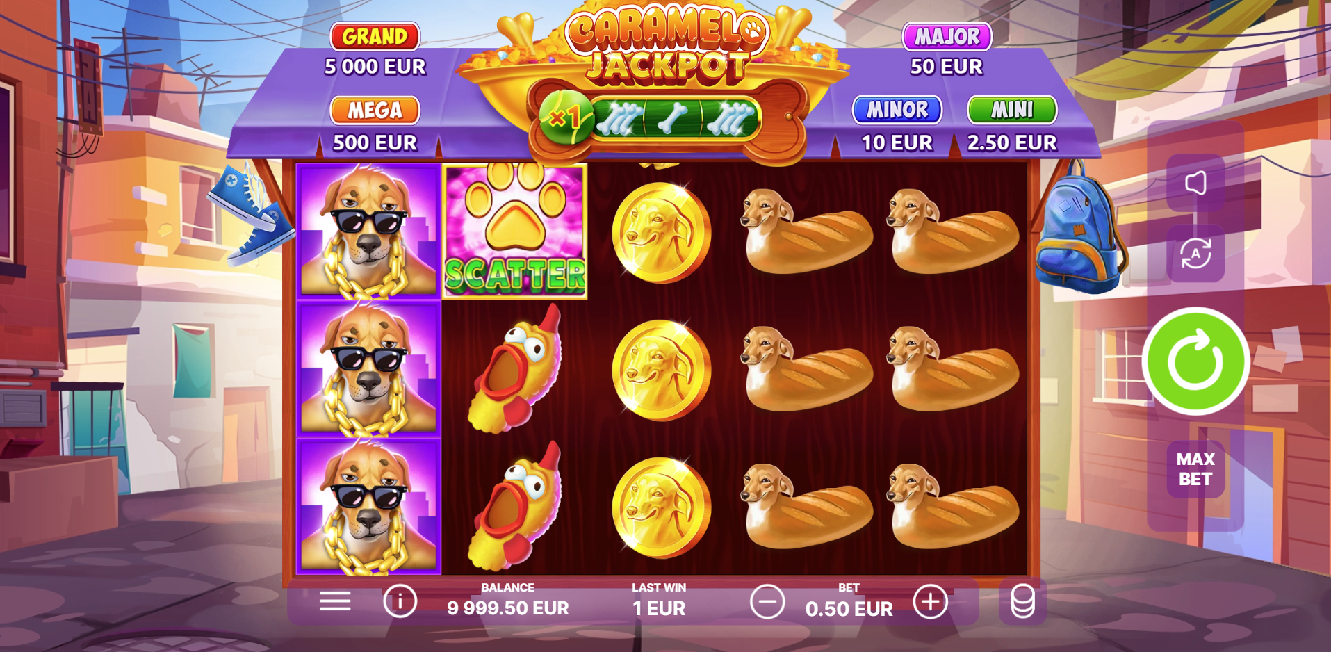 Caça-níquel Caramelo Jackpot