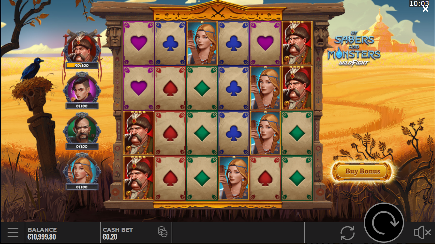 Slot Of Sabers and Monsters