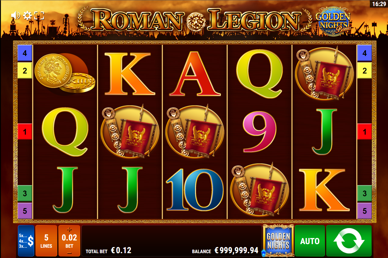 Roman Legion Golden Nights Slot