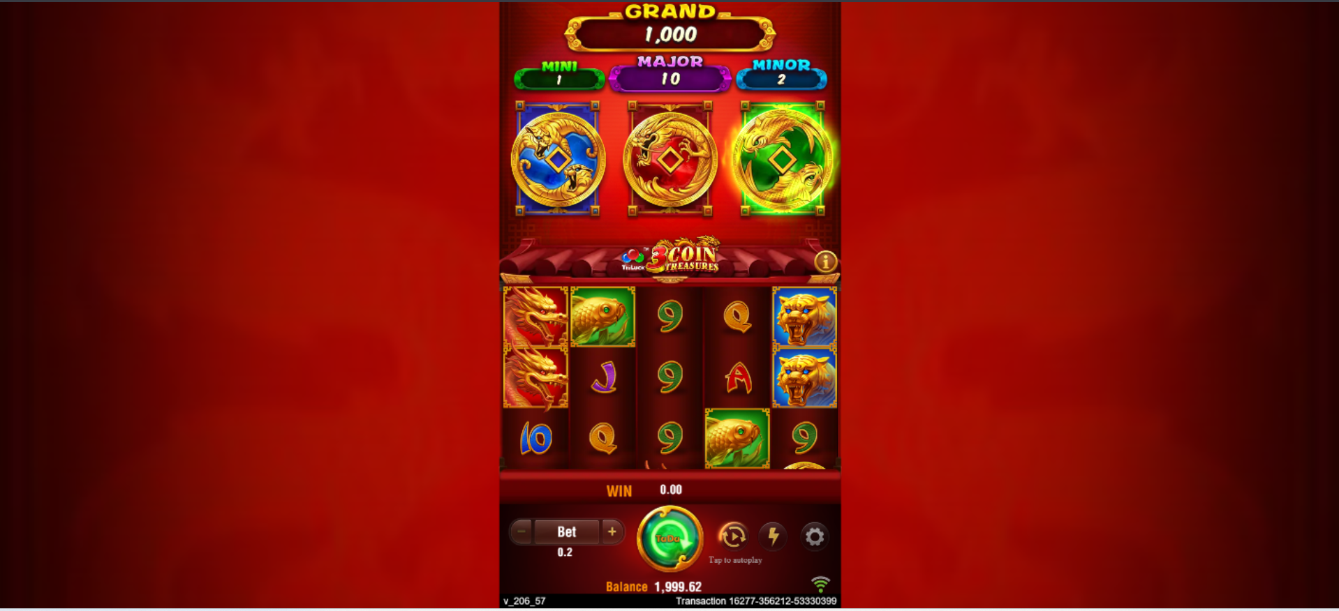 3 Coin Treasures Slot