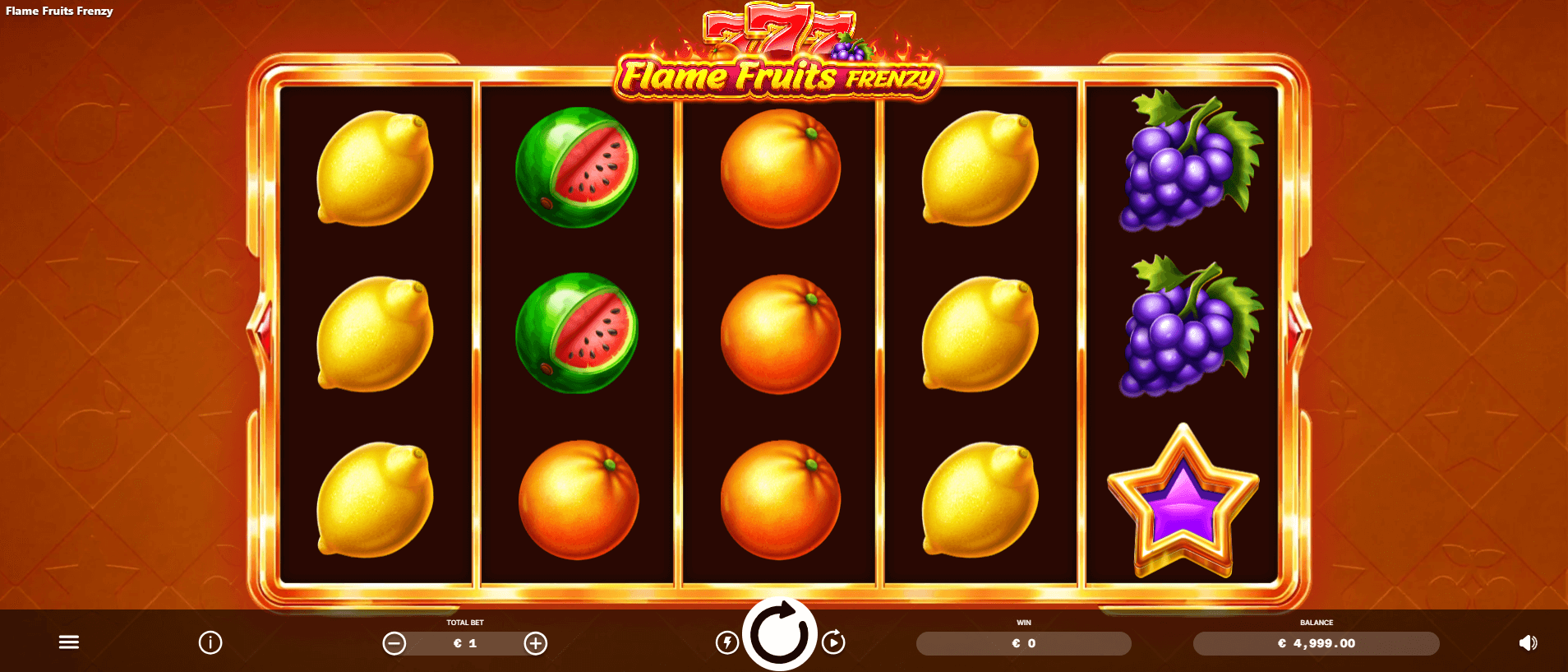 Flame Fruits Frenzy Slot