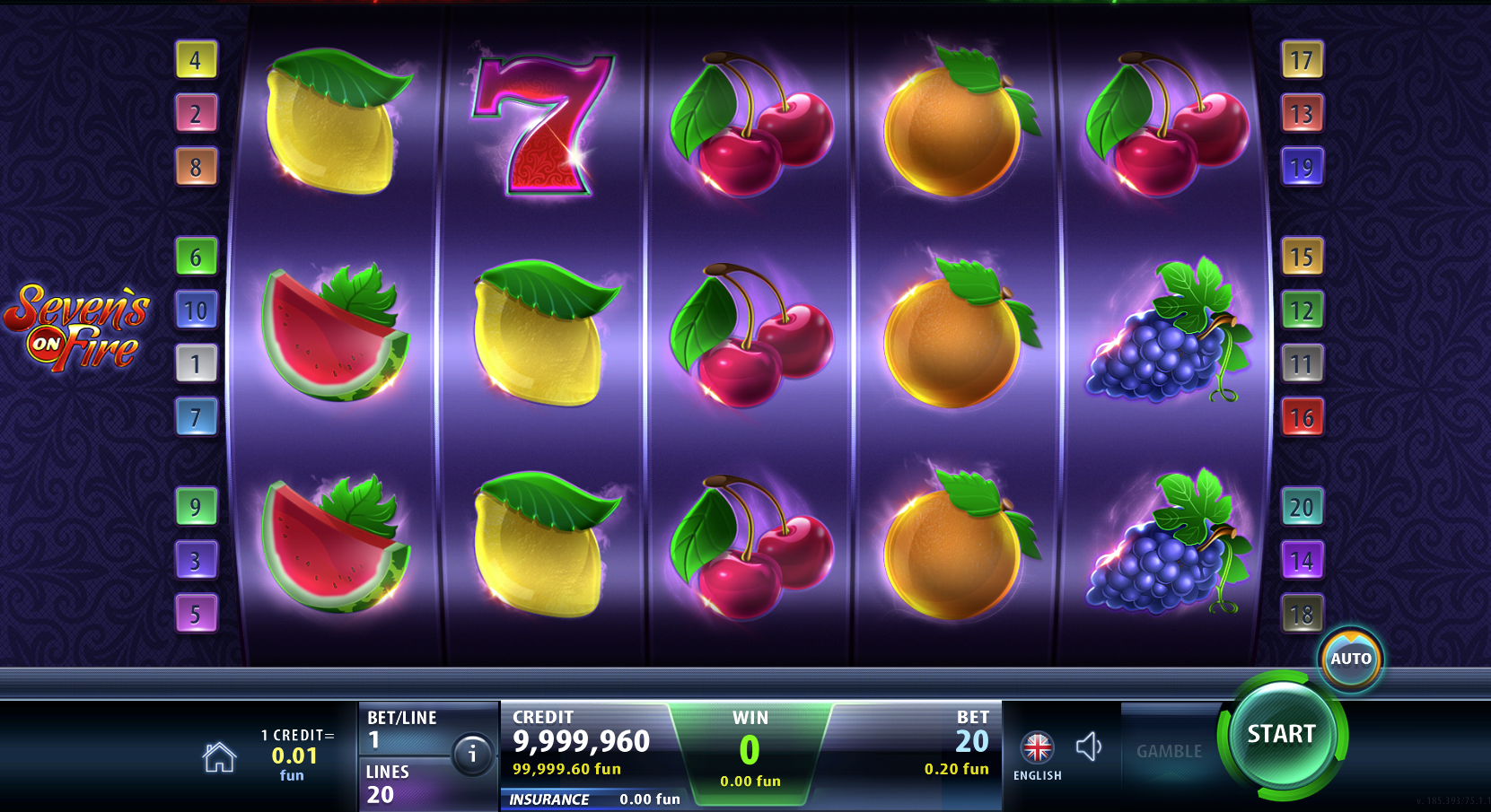 Seven's on Fire Plus Slot