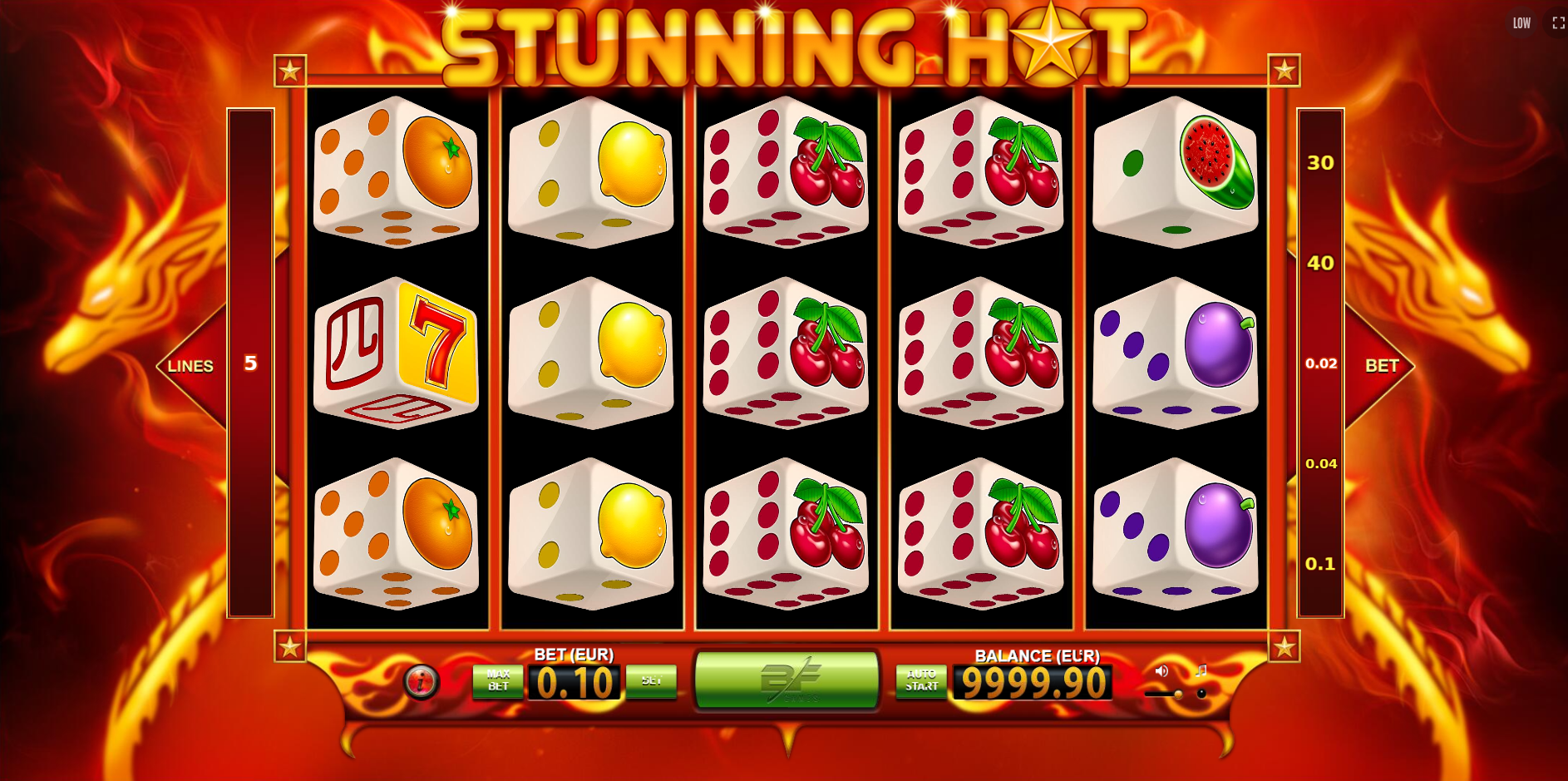Tragamonedas Stunning Hot Dice