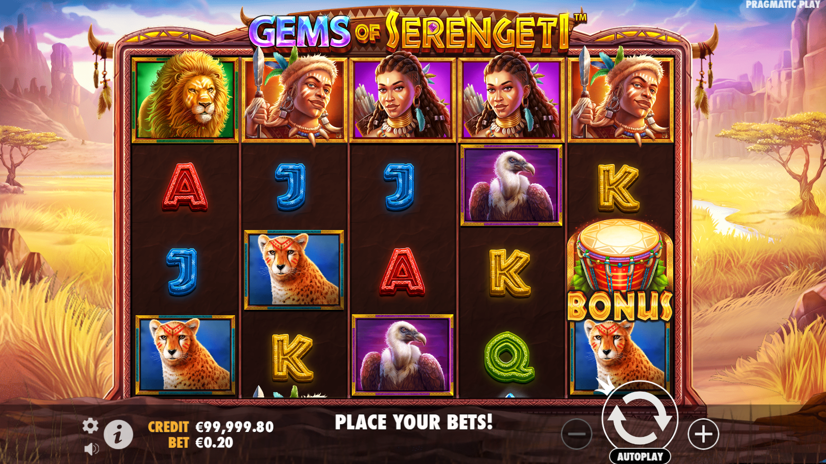 Gems of Serengeti Slot