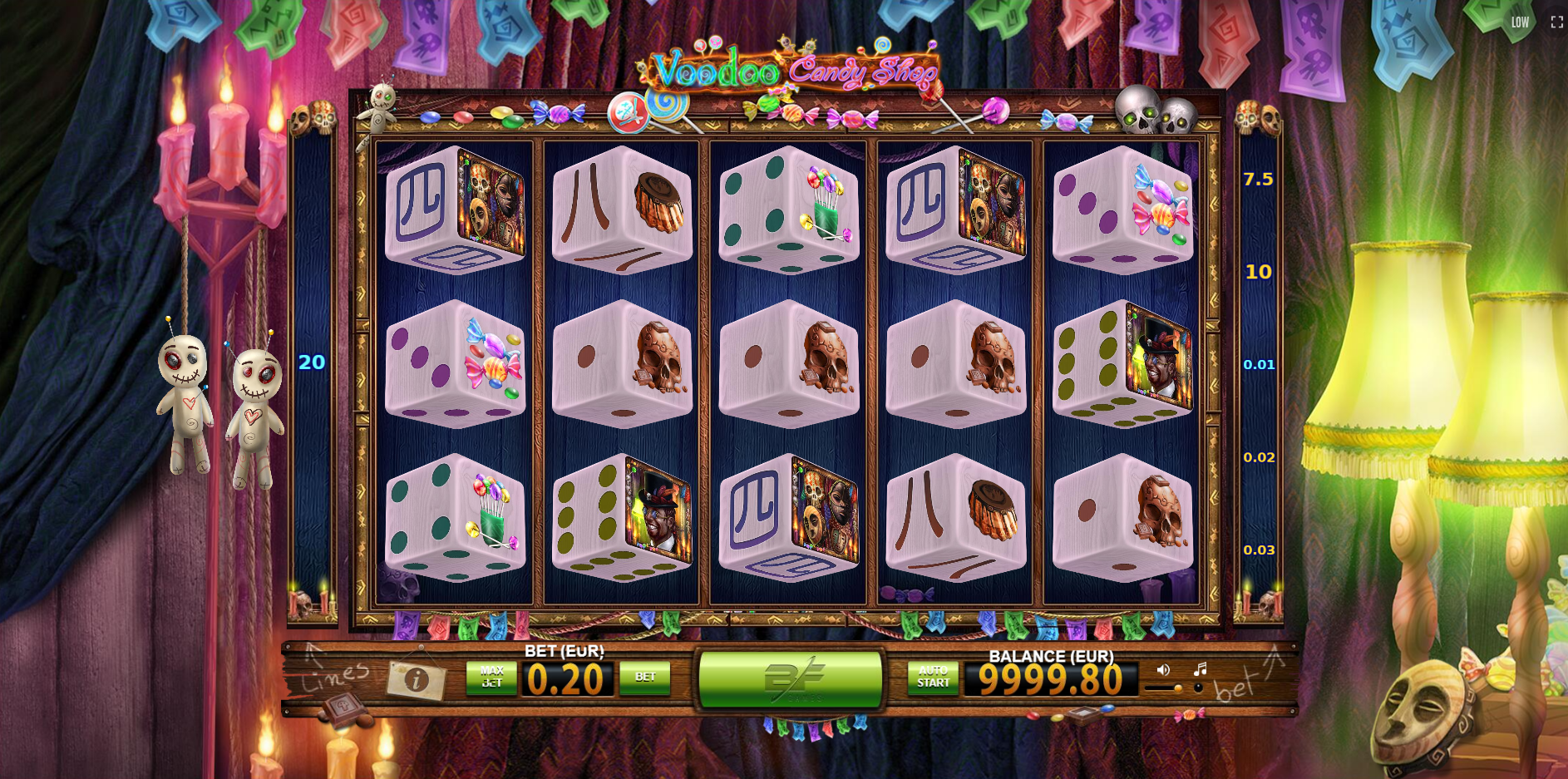 Voodoo Candy Shop Dice Slot