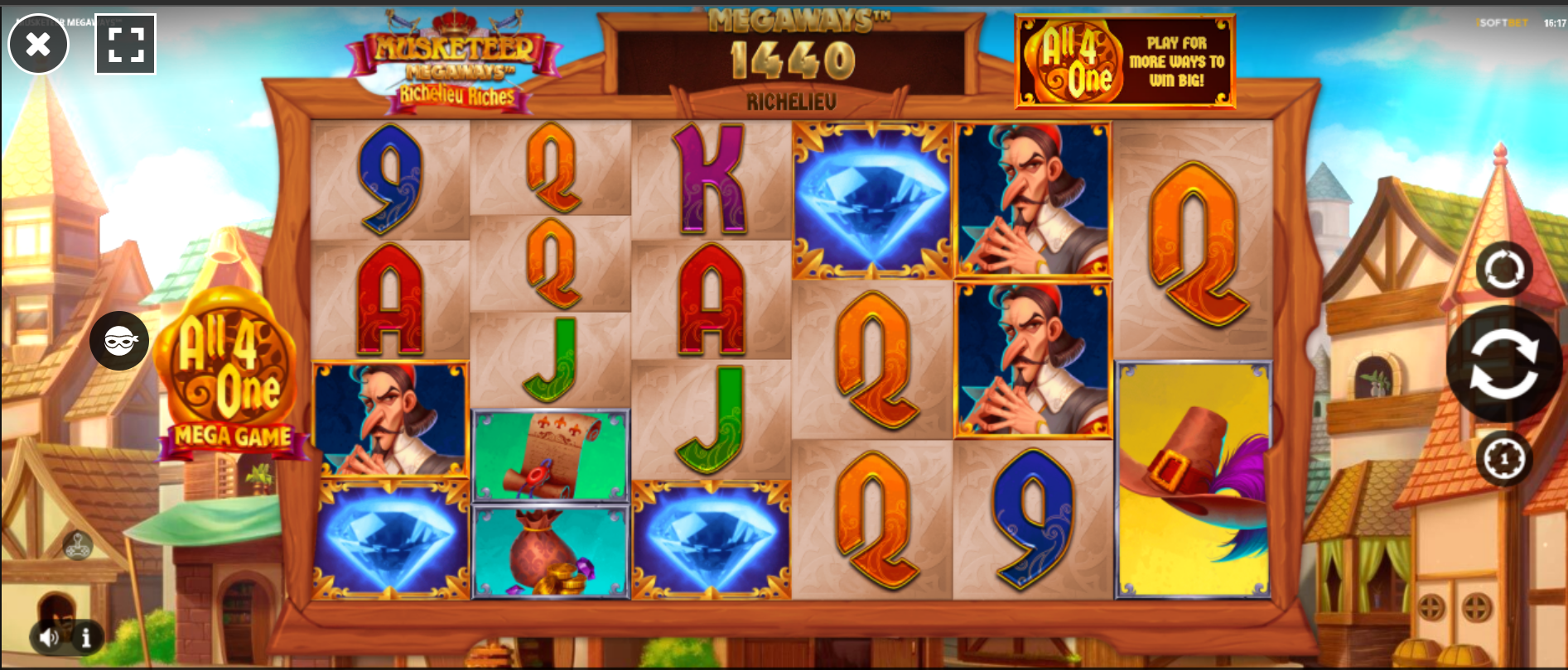 Slot Musketeer Megaways Richelieu Riches