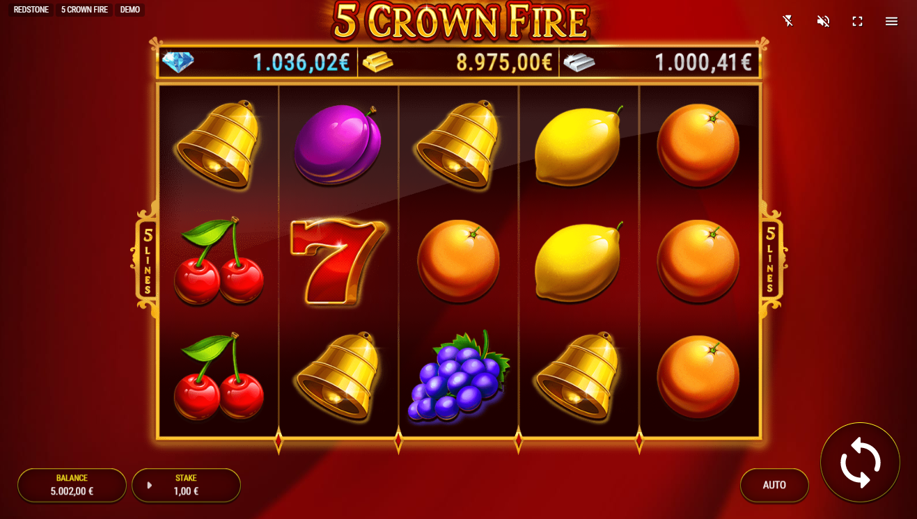 5 Crown Fire Slot