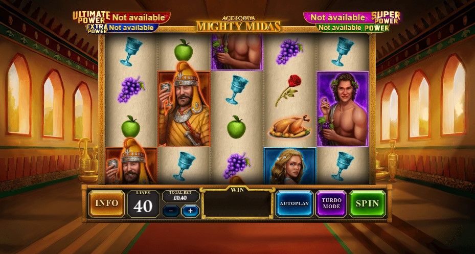 Slot Age of the Gods: Mighty Midas