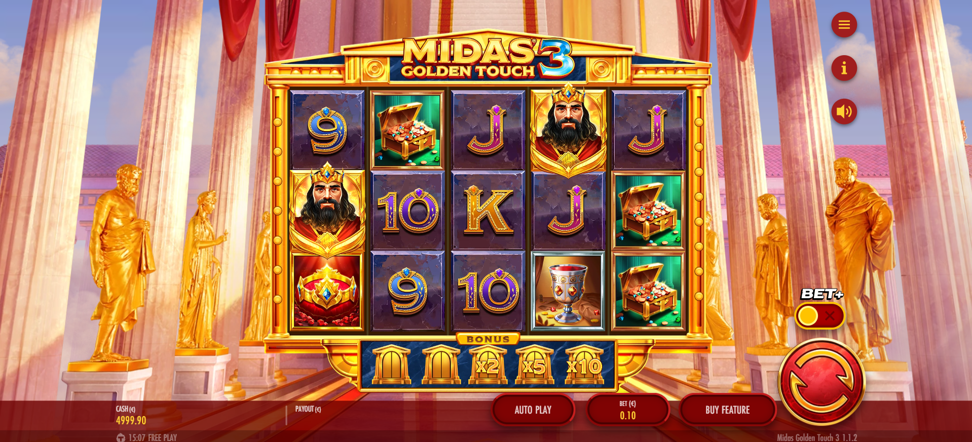 Midas Golden Touch 3 Slot