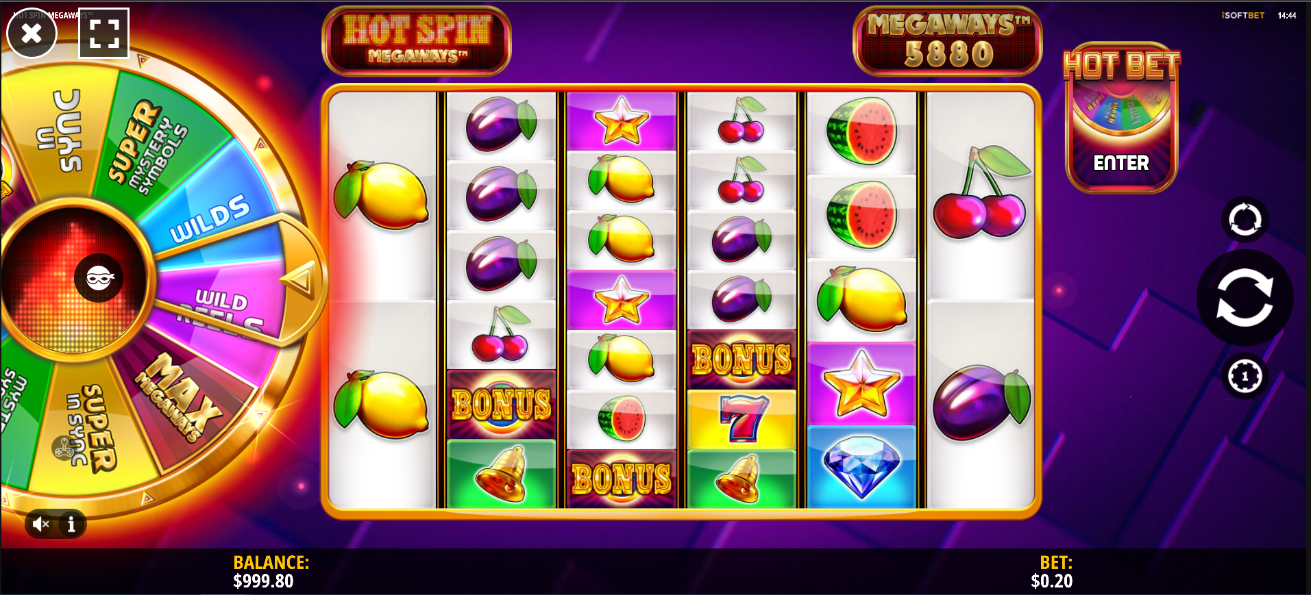 Tragamonedas Hot Spin Megaways
