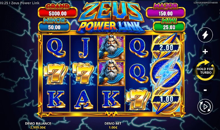 Caça-níquel Zeus Xtreme Link