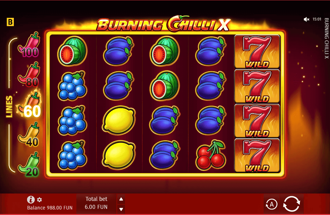 Caça-níquel Burning Chilli X