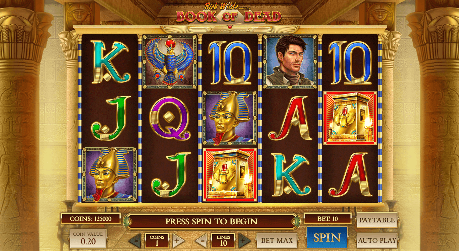 Caça-níquel Rich Wilde and the Book of Dead