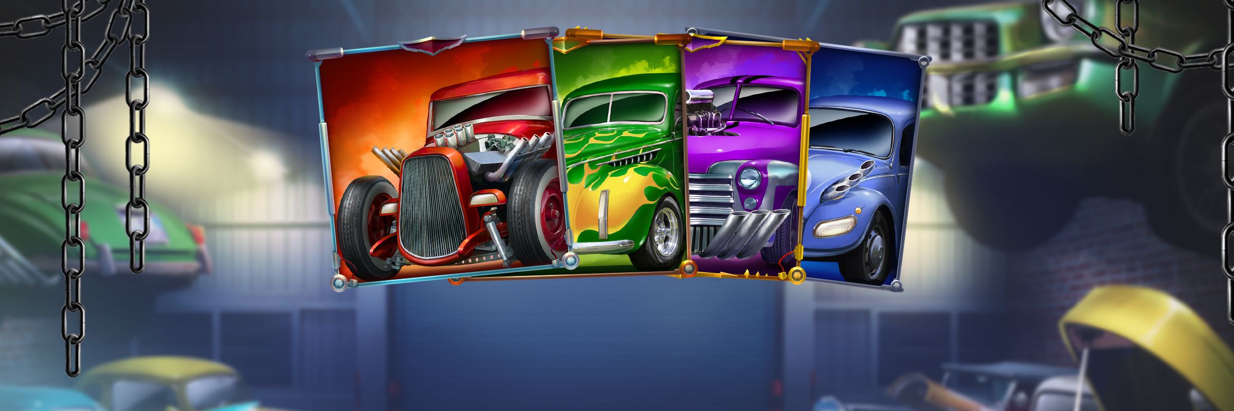 ¡Súbete al asiento del conductor cuando llegue Hot Rod Racers!