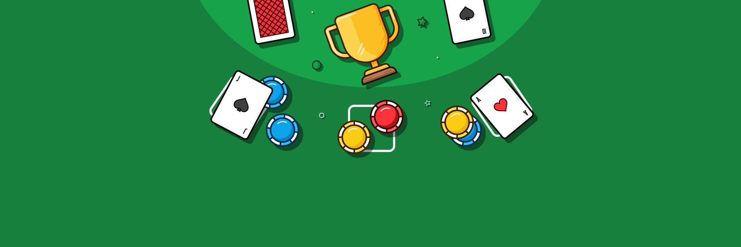 Blackjack Table With Tournament in Progress Sign