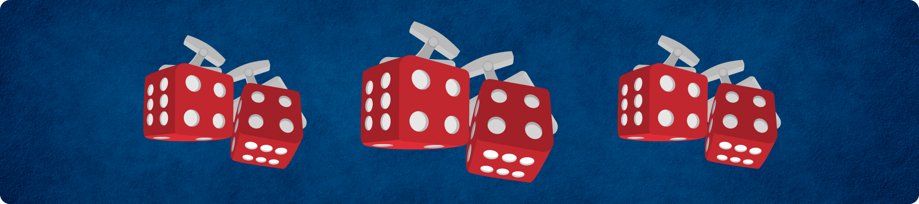 dice cufflinks
