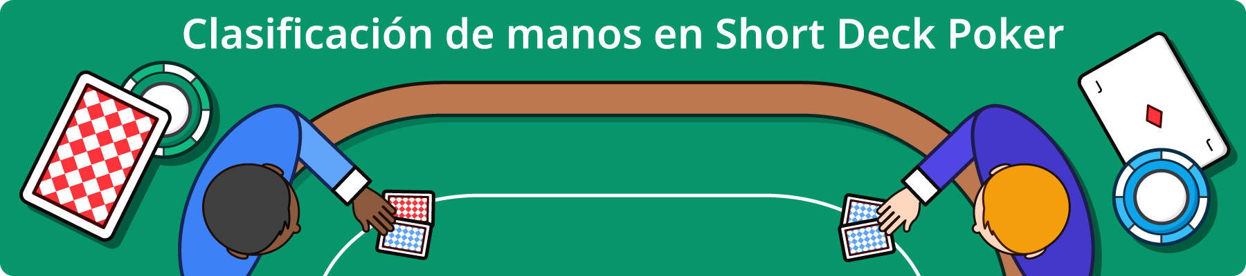 Clasificación de manos en Short Deck Poker