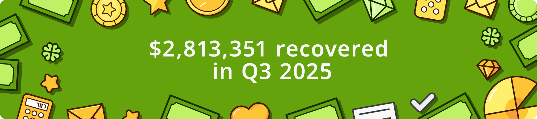 $2,698,240 returned to players in Q3 2025