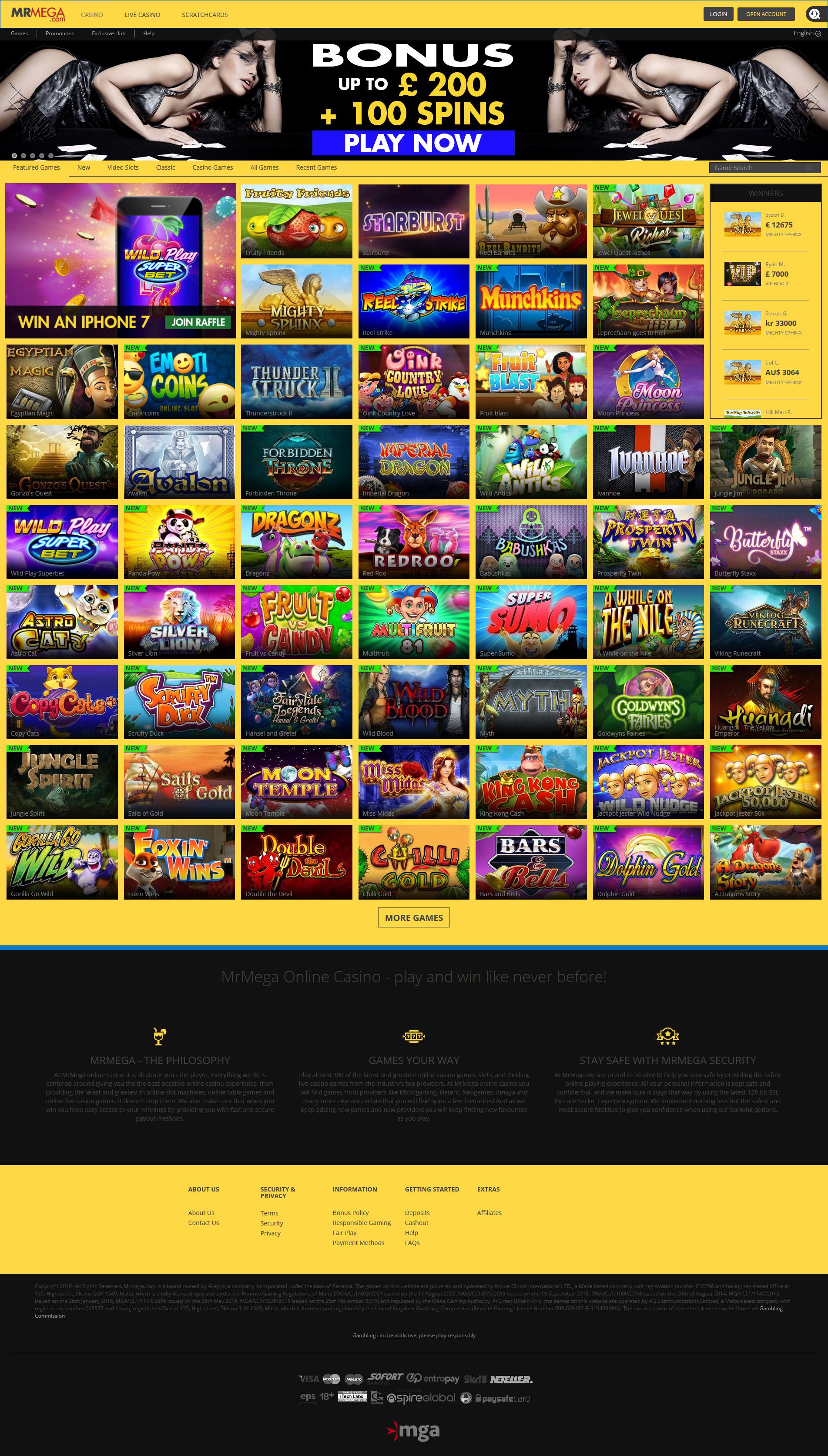 Mr Mega Casino (2021) 🥇 Review Games AskGamblers