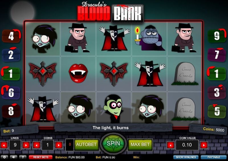 Dracula's Blood Bank Slot