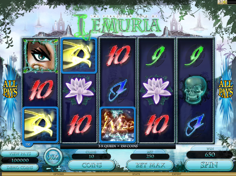 The Forgotten Land of Lemuria Slot